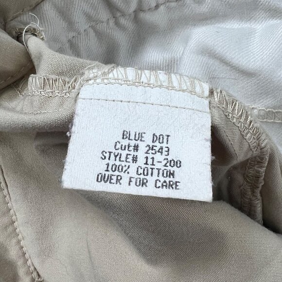 Women's Vintage Y2K Khaki Granola Girl Gorpcore Low Rise Bootcut Chino Pants / 2 - Picture 8 of 8